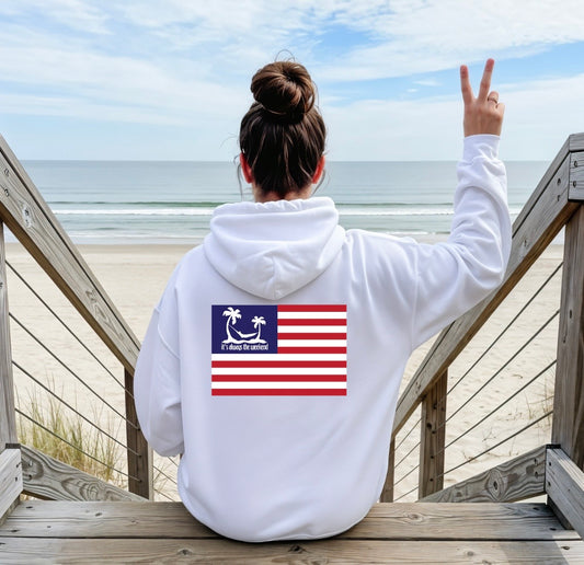 Hammock Logo Flag. Hooded Sweatshirt, Crewneck Sweatshirt and T-Shirt