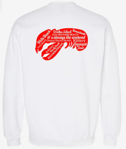 Southern Maine Lobster Crewneck and Hoodie