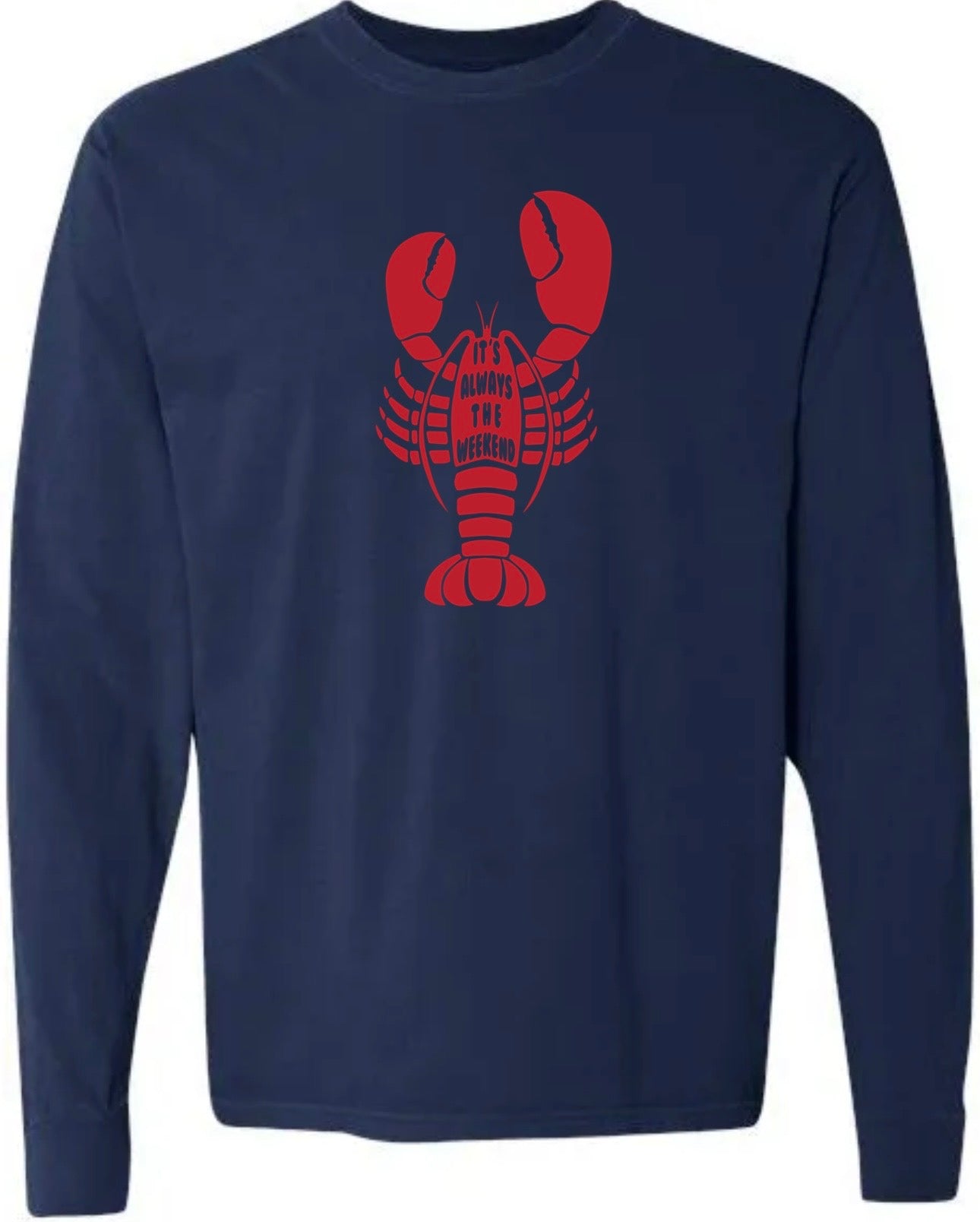 Lobster Crewneck T-shirt, Longsleeve and Sweatshirt, Front only
