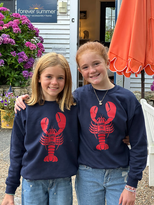 Youth Lobster Front Crewneck