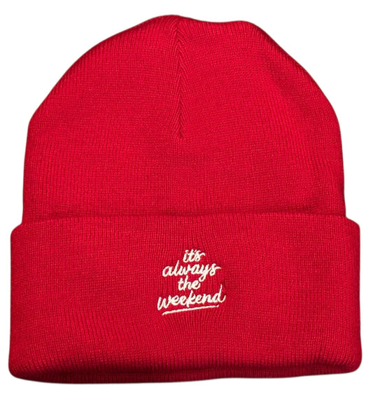 Embroidered Signature Winter Hat