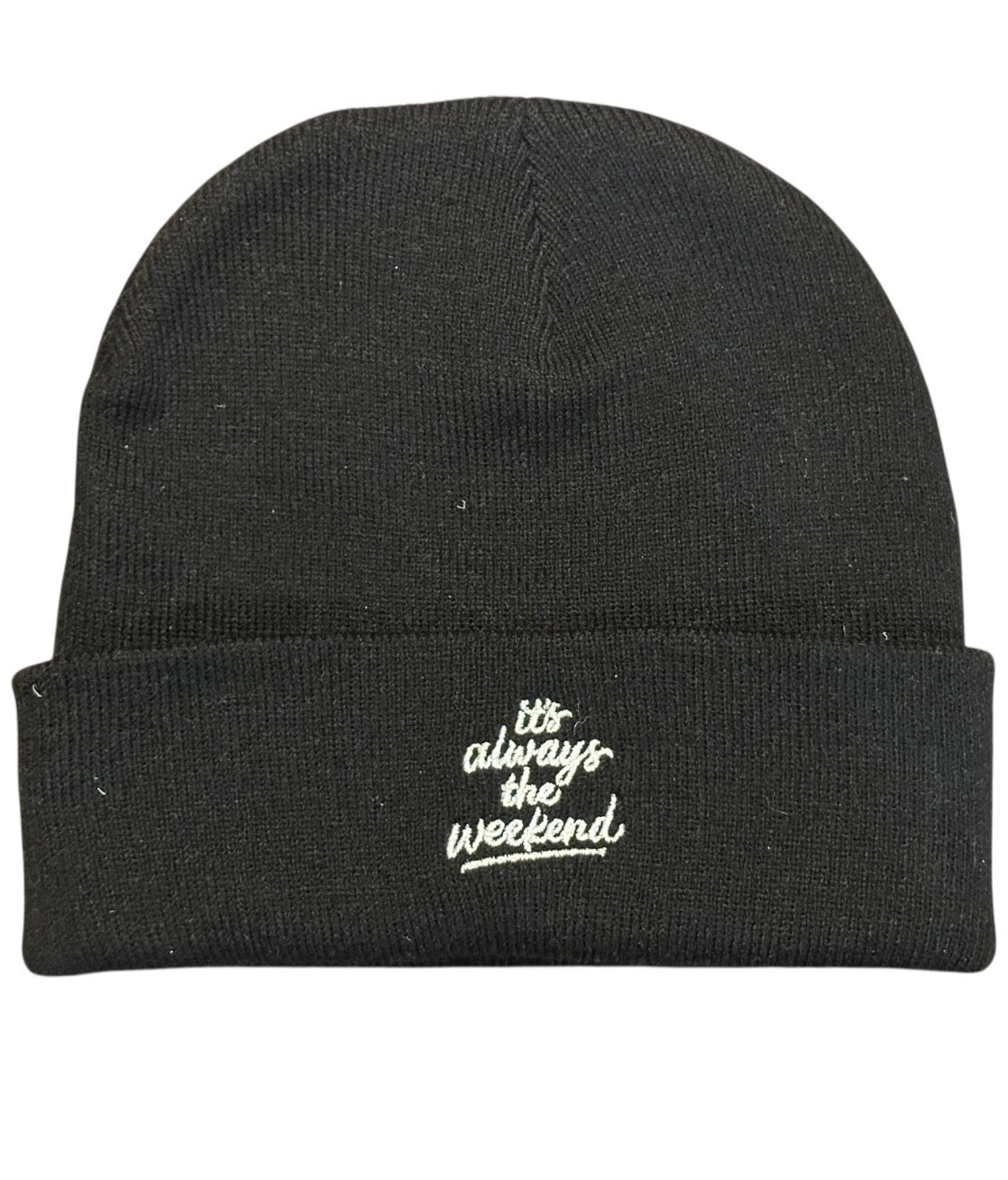 Embroidered Signature Winter Hat