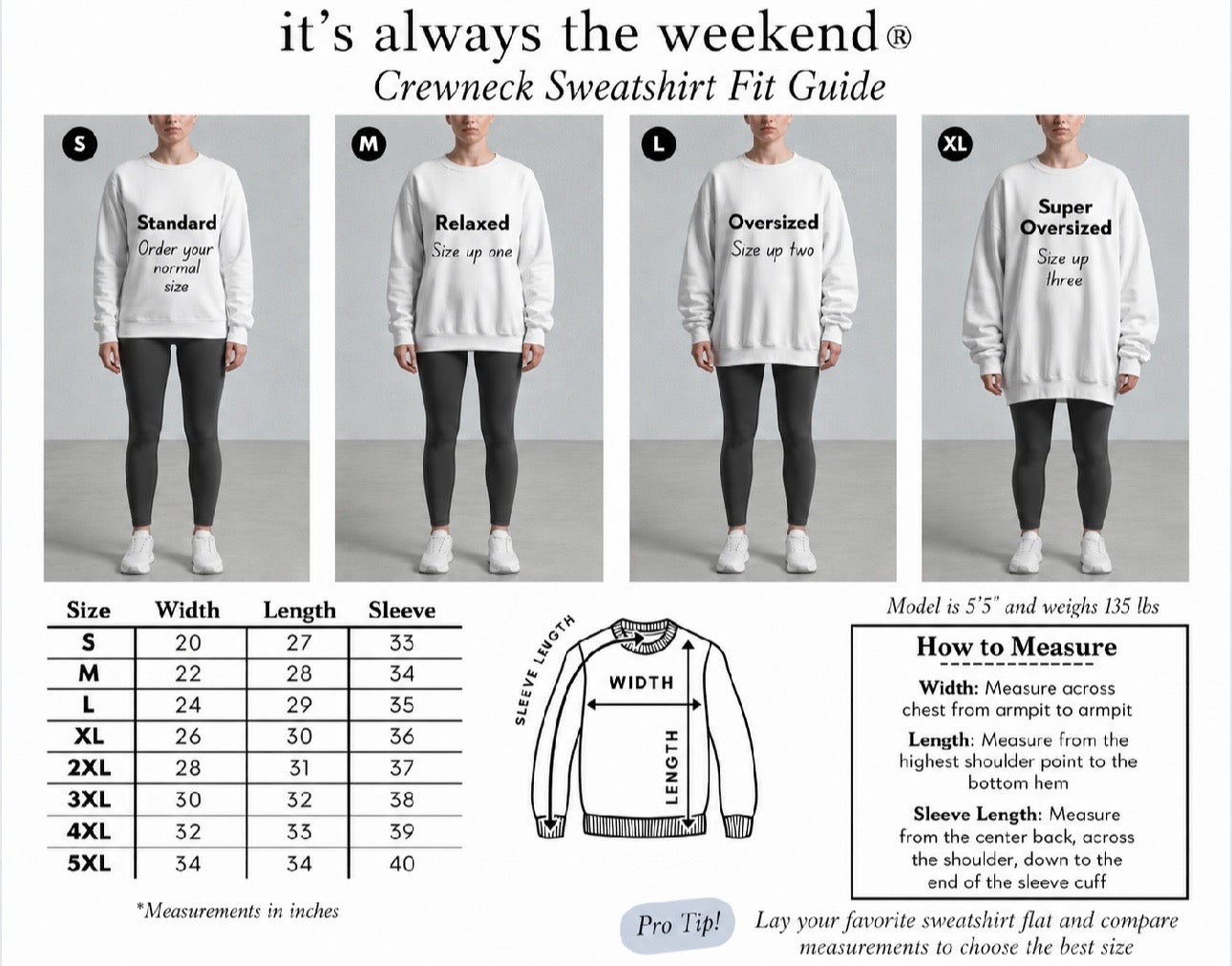 Weekends. Lobsters and Martinis Crewneck