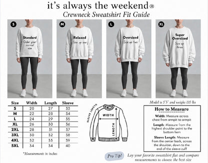 Weekends. Lobsters and Martinis Crewneck