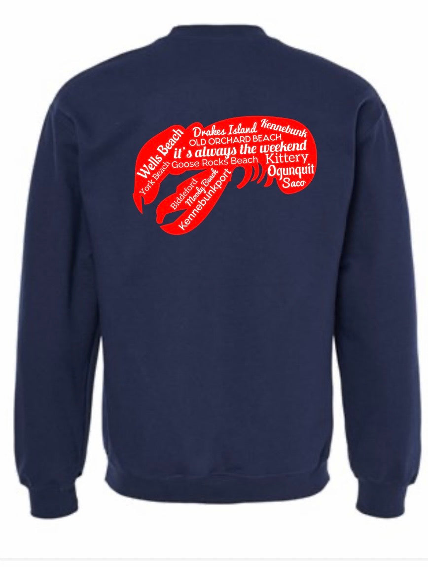 Southern Maine Lobster Crewneck and Hoodie