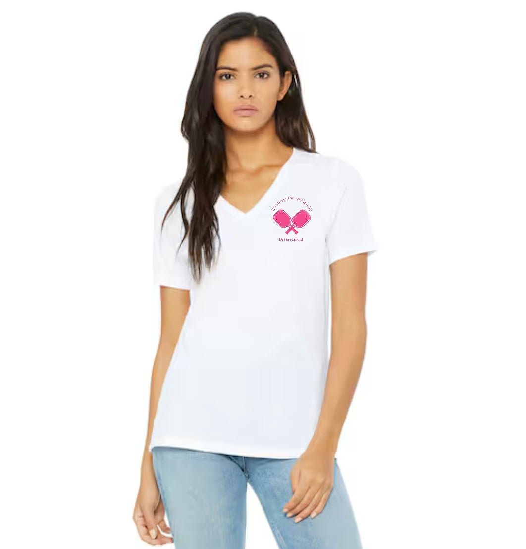 DI Pickleball Vneck - it's always the weekend®