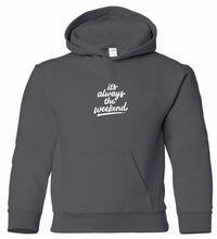 Youth Charcoal Hoodie - it's always the weekend®